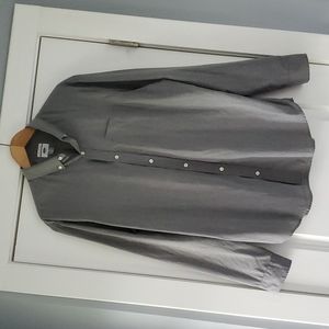 Gray long sleeve button down shirt!
